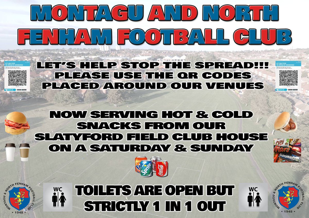 Good morning Monty fans 👋

Hope you're all excited for the weekend for some football!

Mini montys will be on again as well as other fixtures &amp; to make things better our little clubhouse on Slatyford field will be open serving hot and cold snacks!

#UTM
#letshelpstopthespread