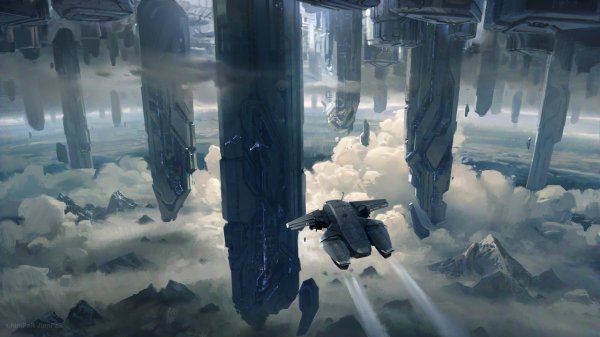 I also wish that we saw more of those beautiful forerunner landscapes, like we did in Halo CE. Instead the game becomes trapped in it's endless corridor shooting, and feels like a waste of Requiem's potential. The only real breathing room came with Shutdown.