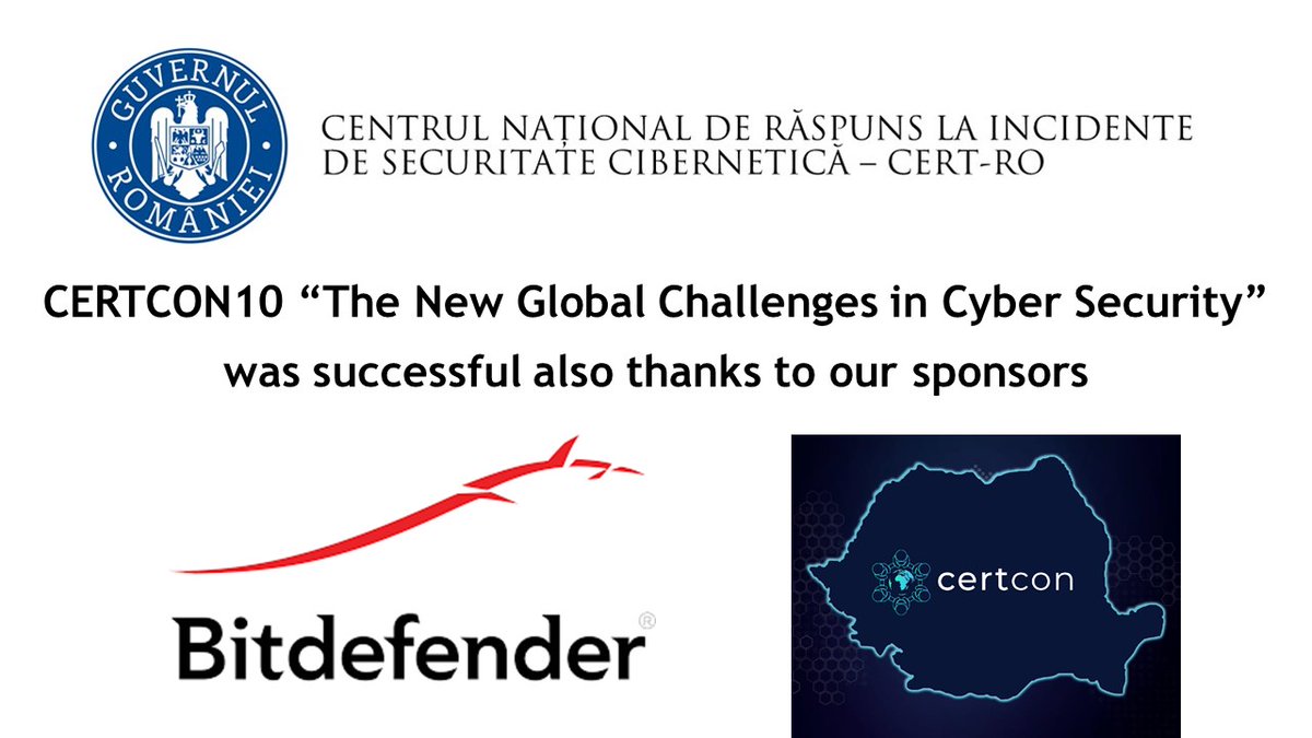 DanCimpean's tweet photo. We consider the private sector and academia as strategic partners of the new National Cyber Security Directorate (DNSC) - proposed to be created by the Romanian Government #cyber #strategy #public #private #business #Romania @CERT_RO @Bitdefender https://t.co/uHeC23RVUQ