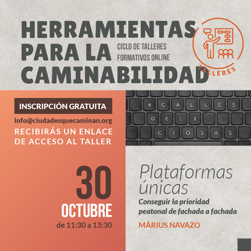 CiudadesCaminan's tweet photo. PRIMER TALLER, EL DÍA 30. Si diseñamos las plataformas únicas con el mismo esquema que las segregadas, las personas se retraerán del centro de la calle y los vehículos impondrán su presencia y velocidad. No te pierdas la sesión con Màrius Navazo @gea21sl https://t.co/auWn8HJDJd