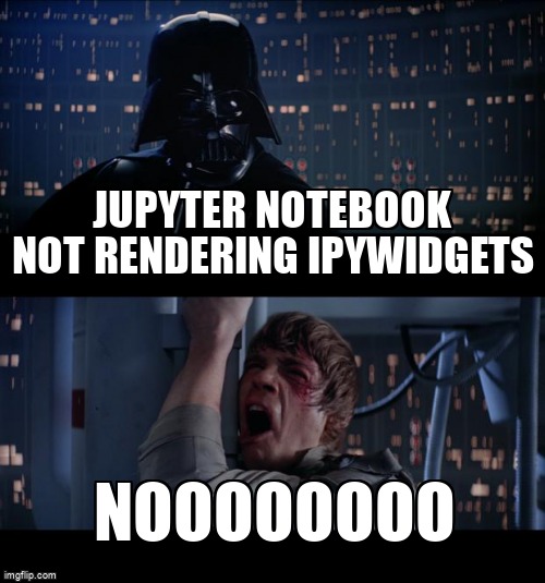 overflow_meme's tweet image. Jupyter Notebook not rendering ipywidgets stackoverflow.com/questions/6449… #python #ipywidgets #jupyternotebook