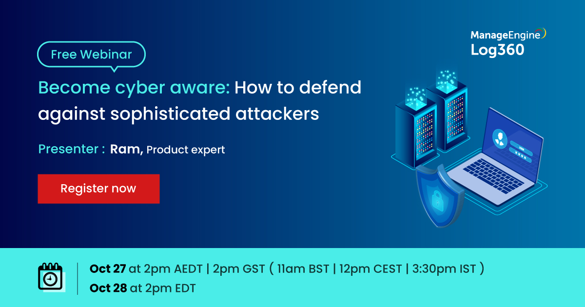 📌 Fermare attacchi #Ransomware
📌 Prevenire attacchi di #Phishing
📌 Comprendere le minacce interne
📌 Ricevere le migliori #bestpractice per la sicurezza informatica
Partecipa al #FreeWebinar di @ManageEngine il 27 o 28 Ottobre 🛡⚔
➡ https://t.co/AIbddUnLvz https://t.co/UJRhaKhQin
