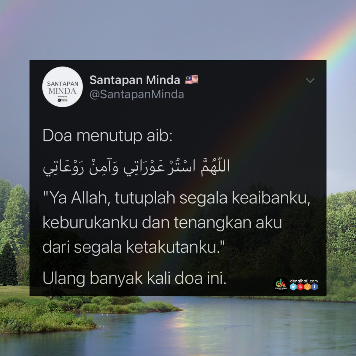 SantapanMinda's tweet photo. Doa menutup aib. 🤲🏻 https://t.co/xpRj3D6crl