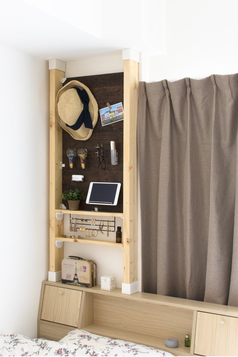ディアウォール Diawall マイルームdiy No 2 ご要望 ベッドの上 のデッドスペースを活用して 収納できる場所を増やしたい ディアウォール Diawall マイルームdiy No 2 ご要望 ベッドの上 のデッドスペースを活用して 収納できる場所を増やしたい