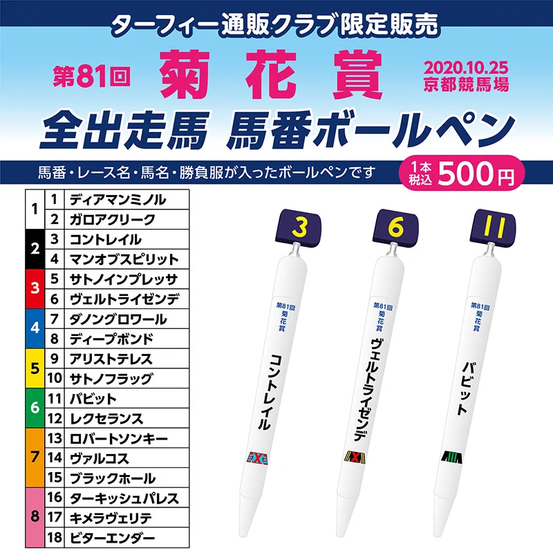 ②◆　競馬　JRA　◆ナリタブライアン◆　菊花賞馬番ボールペン　ストラップ　◆ ターフィーショップ_JRA競馬グッズ on X: 