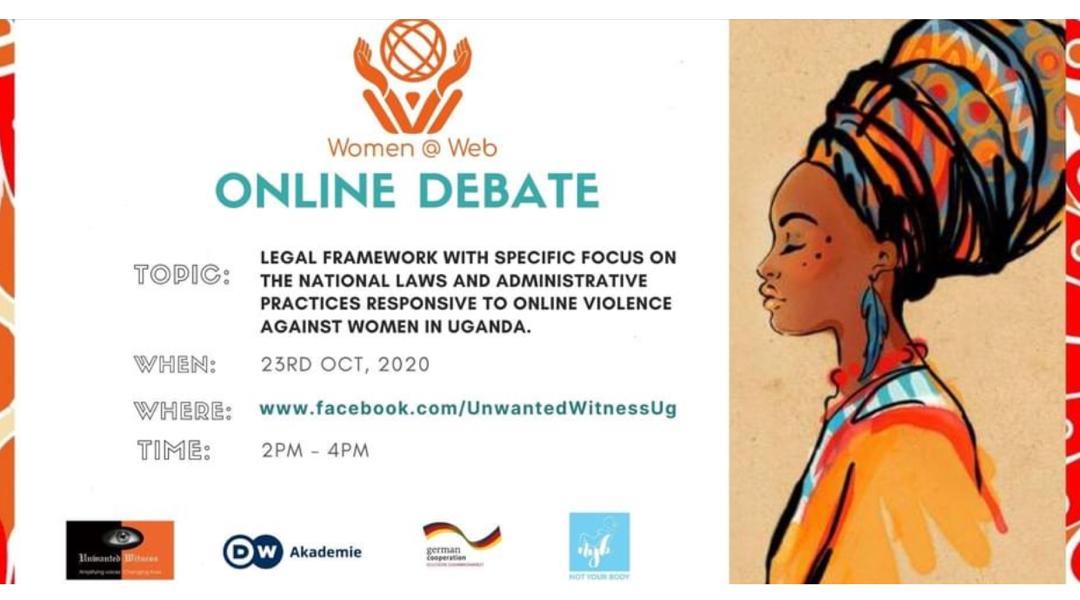 The increased domestic violence against women witnessed during the Covid-19 pandemic is surging into the online space

Today at 2PM, don't miss online debate on online violence against women organised by @UnwantedWitness

Livestream: facebook.com/UnwantedWitnes… 

#SafeOnlineSpaces