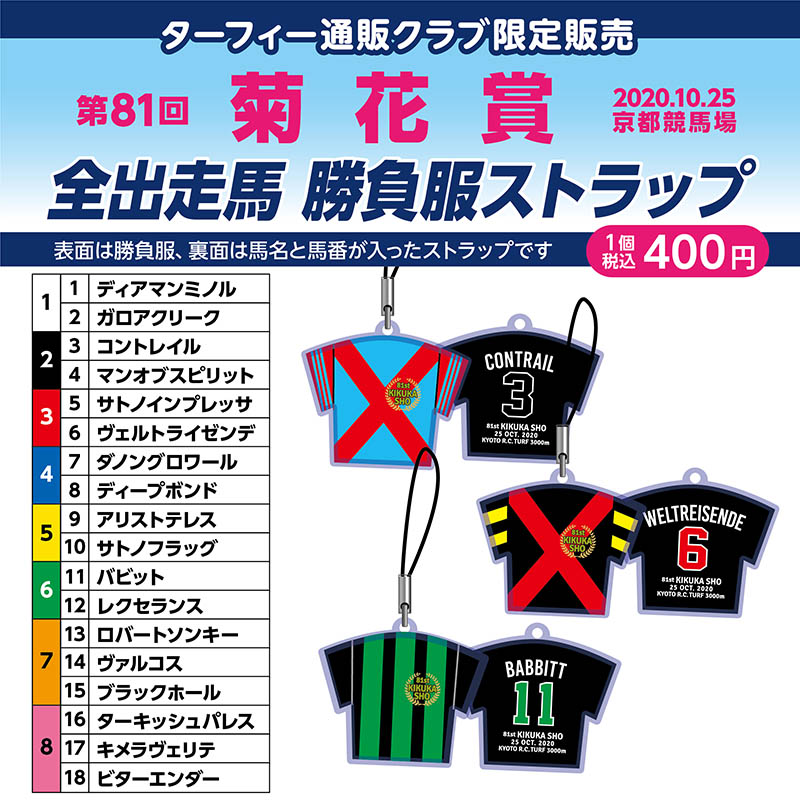 予約受付開始！】 10/25(日)に行われる第81回菊花賞(GI)の馬番
