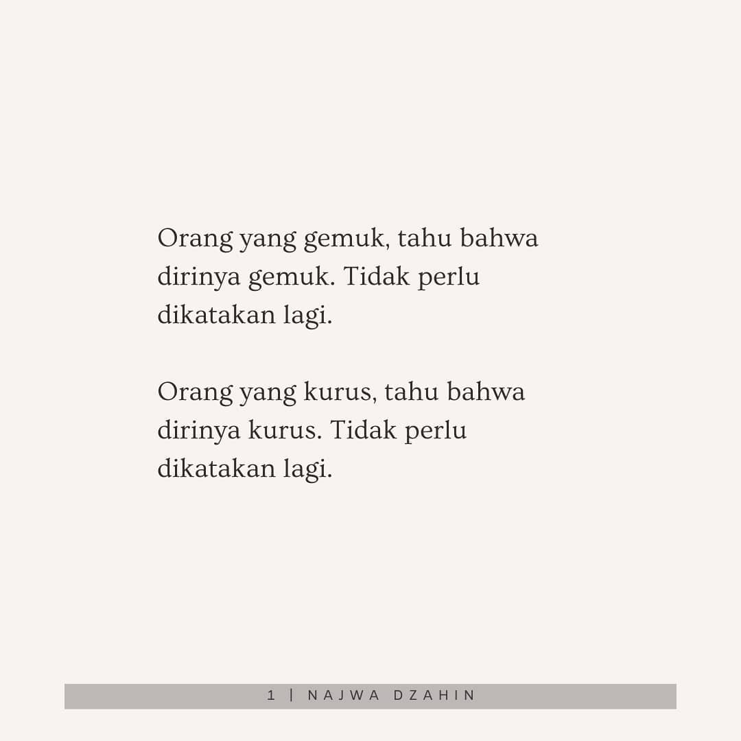 ini_raaaa's tweet photo. Baca Sebentar Sebelum Mengomentari Fisik Orang Lain! https://t.co/t3ZCOW28LT