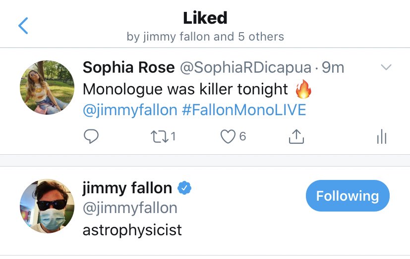 SophiaRDicapua's tweet photo. my night is made, goodnight. go vote everybody! 
@jimmyfallon #FallonMonoLIVE https://t.co/Ds7DGRXcE8