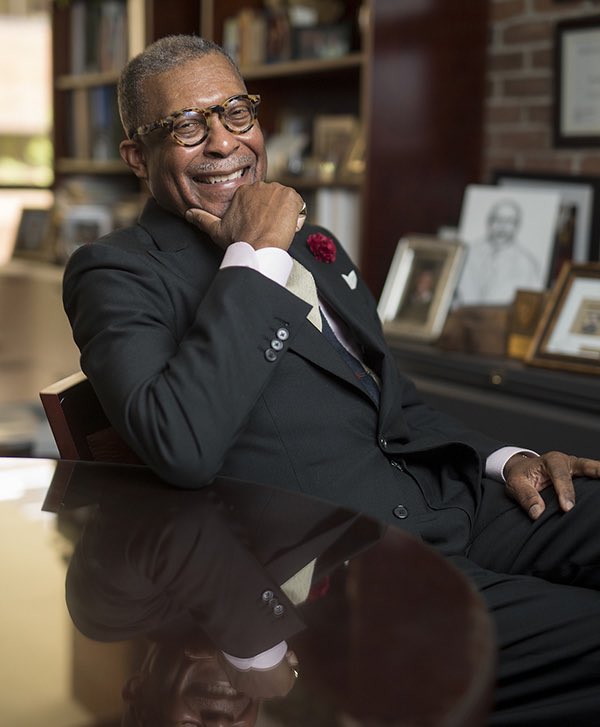 4/Okay so back in the early 1980s, you were  @EmoryDeptofMed Chair of Medicine. And you inspired this man—an aspiring cardiologist named André Churchwell—to come train at Emory. You would name him Chief Resident. The first Black person to hold that distinction.Yup.