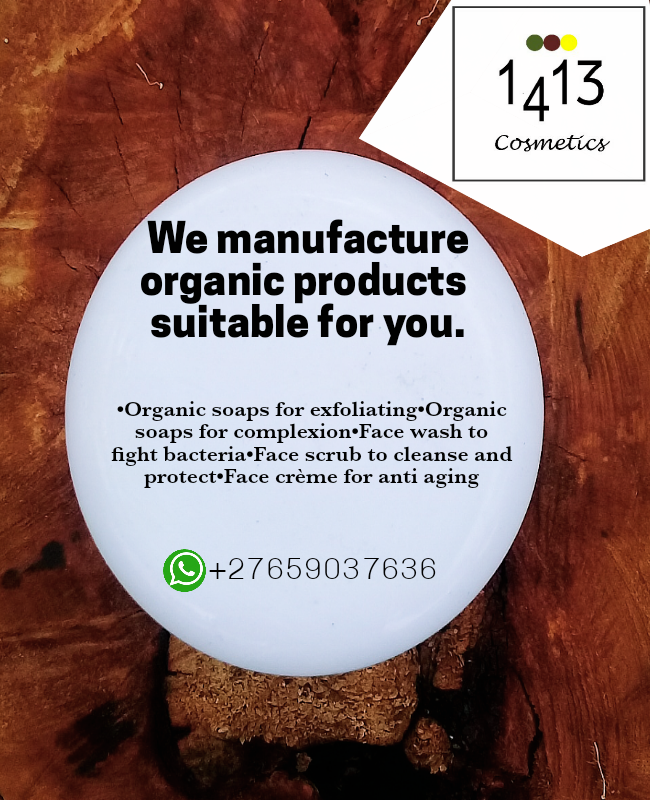 1413Cosmetics's tweet photo. Give us a text on what's app for a 15 minute consultation on your skin and hair problems.
We will glady assist you on what to do less and what to do more.

#1413cosmetics #Organicskincare #OrganicBEAUTY #GirlsTalkZA #Girlswithmercs #WomenSupportingWomen https://t.co/4rIsd9KXv1