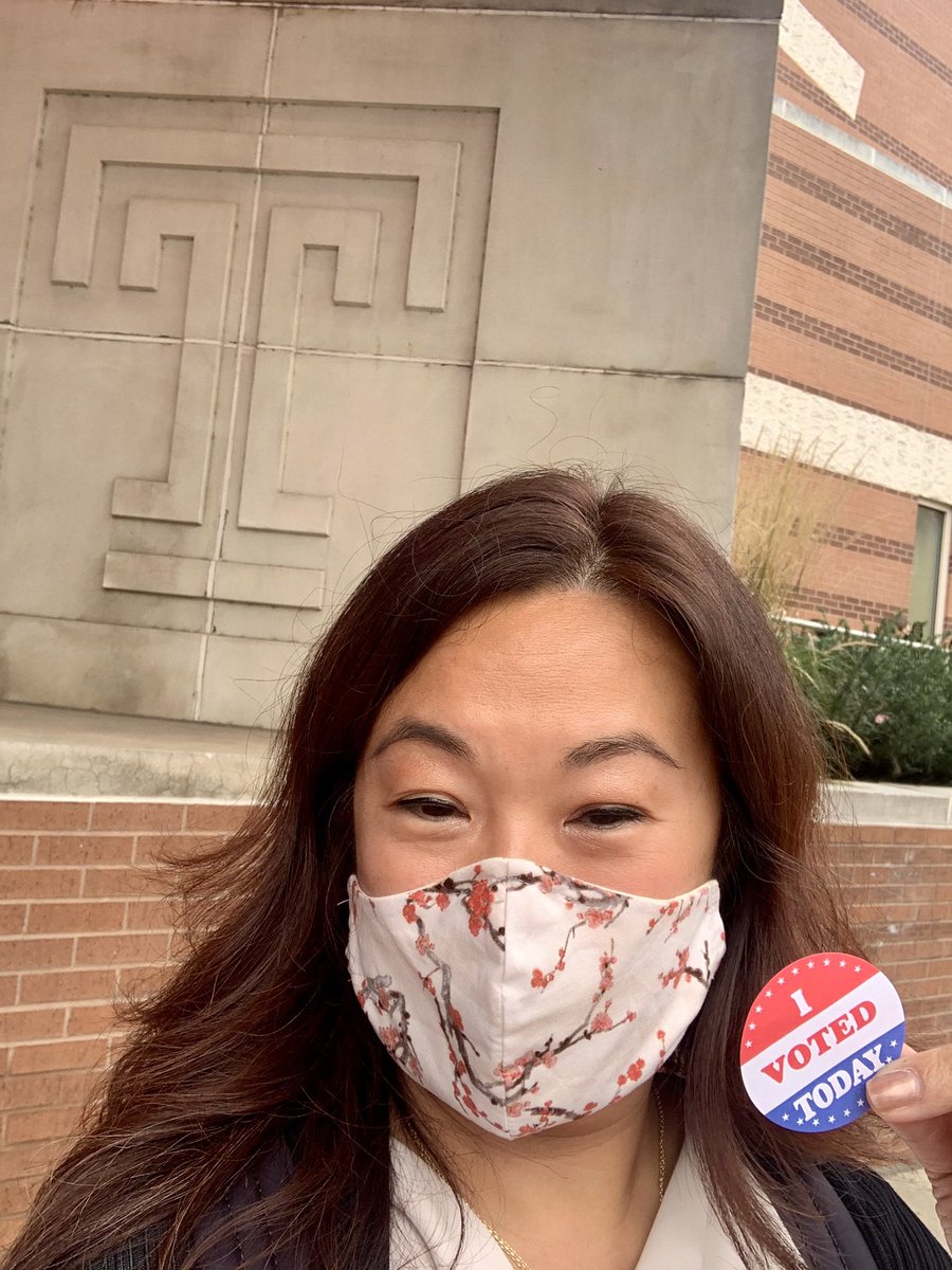 I voted today!  Grateful for the opportunity for early voting and mail-in ballots.   Heartened by the persistence of everyone on line and the level of engagement for this election. #VoteEarly #MakeAPlanToVote