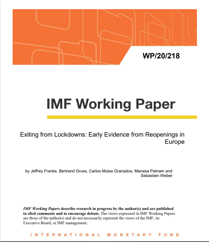 If you want to know how reopening strategies during the summer have impacted economic activity and Covid infections, read out new IMF working paper: imf.org/en/Publication…