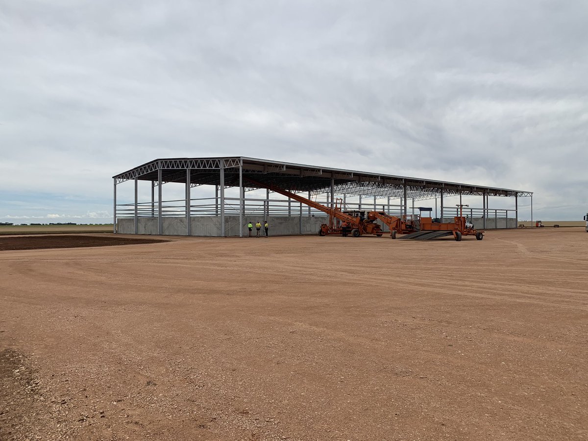 Getting towards the site finish line with the shed being cladded, solar power in &amp; a dry run of one stacker into the shed. On track to make the start of Nov.