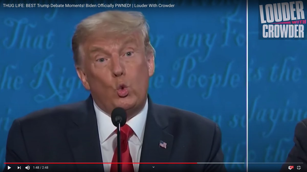 THREADOne final point about the debates and why I stopped watching.I'll been watching the highlights that I missed, and of course  @realDonaldTrump did fine.And Biden blew off both his own feet, as Trump instantly knew.