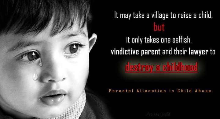 :@smritiirani @MinistryWCD @PMOIndia
It’s high time now to make #SharedParenting n #ParentingTime mandatory to protect the innocent children frm parental disputes. A serious orientation n training required for @NCPCR_ #SCPCR n #CWCs on #UNCRC CPCR Act JJ Act to protect children !