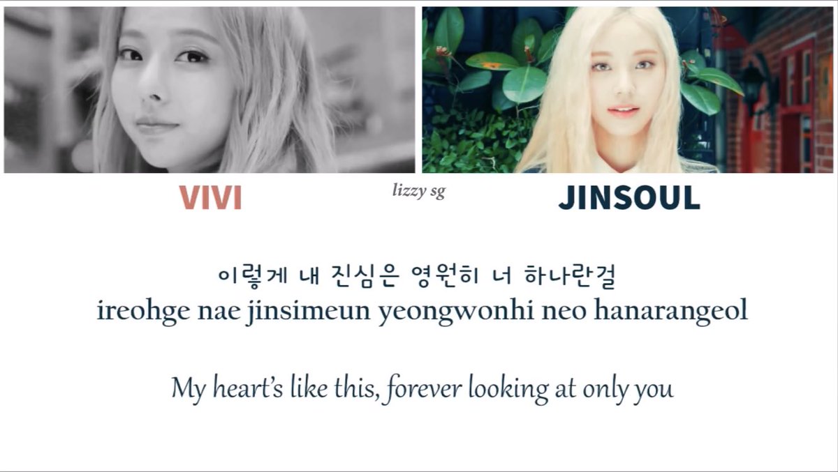 Remember Jinsoul featured on the bside for Vivi's album, EDINY. Looking at the lyrics for Jinsoul, you can assume shes in LOVE love. To who? to Vivi from LOONA! But i think theres something else.