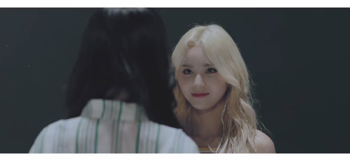 Seeing as everything is going according to plan, Jinsoul starts to pride in herself and crave for more power. I think this way because in most MV's she's seen looking smug or smirking. ik this bitch plotting sumnEspecially in this scene when OEC finds Hyejoo.