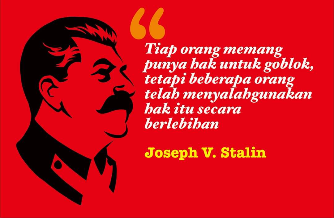 ....begini kata Sylvester Stalin