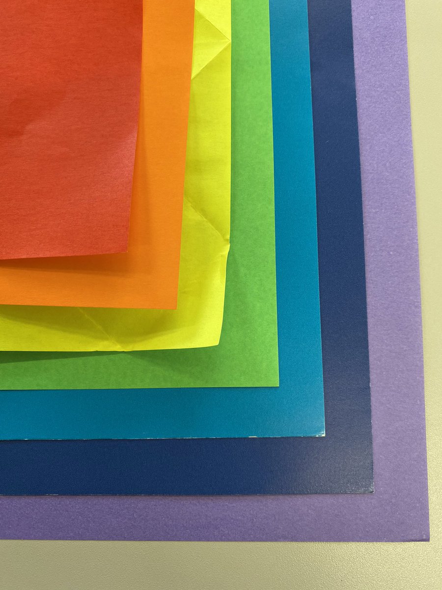 あさ鶴 折り紙 虹 本当の虹色って 折り紙で表現するの難しいですね Origami Rainbow ７色 虹色 赤橙黄緑青藍紫