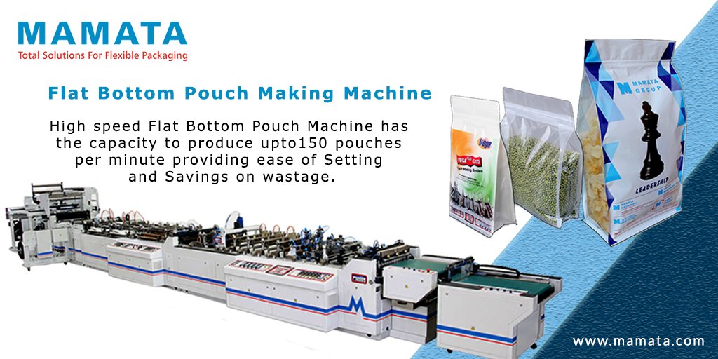 mamatamachinery's tweet image. VegaPlus Pouch Makers are our Top of the line offering with ALL SERVO Technology offering significant process advantages in term of Pouch Styles and films and materials.
#pouchmakingmachine #coffe #tea #nuts #driedfruits #rice #grains #snacks #bakedfood #petfood  #mamatamachinery