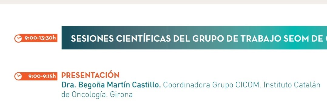 En dos horas empieza la sesión de @GrupoCICOM en el congreso #SEOM20 y @bmartincastillo de @ICOnoticies abrirá la sesión matinal. No os lo perdáis!!
