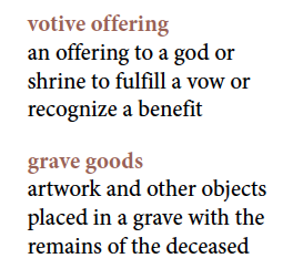 For example, some remains and artifacts are only meant to be viewed by members from its original community, by religious leaders, or by certain genders. Some things, like votive offerings or grave goods, should not be displayed at all, for it would be disrespectful to do so. 8/14