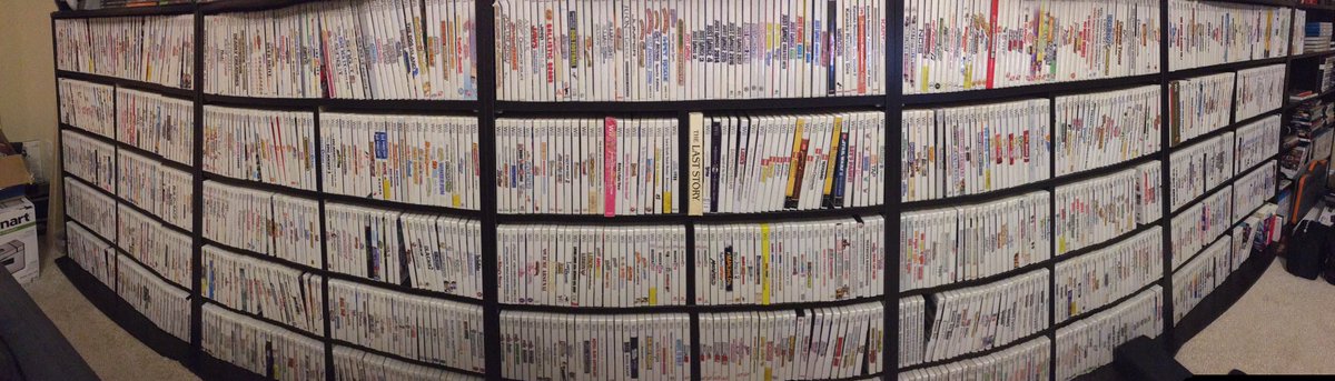 Stephen_Georg's tweet photo. Couldn’t get them all, but man did we get close. This is a photo of 1,232 of the 1,268 Wii games in the NA library. Thank you for all the help, and get excited for Extra Life this Saturday!

➡️ https://t.co/IBVikEIcJn

#WiiExtraLife https://t.co/Wb7v6aEL7i