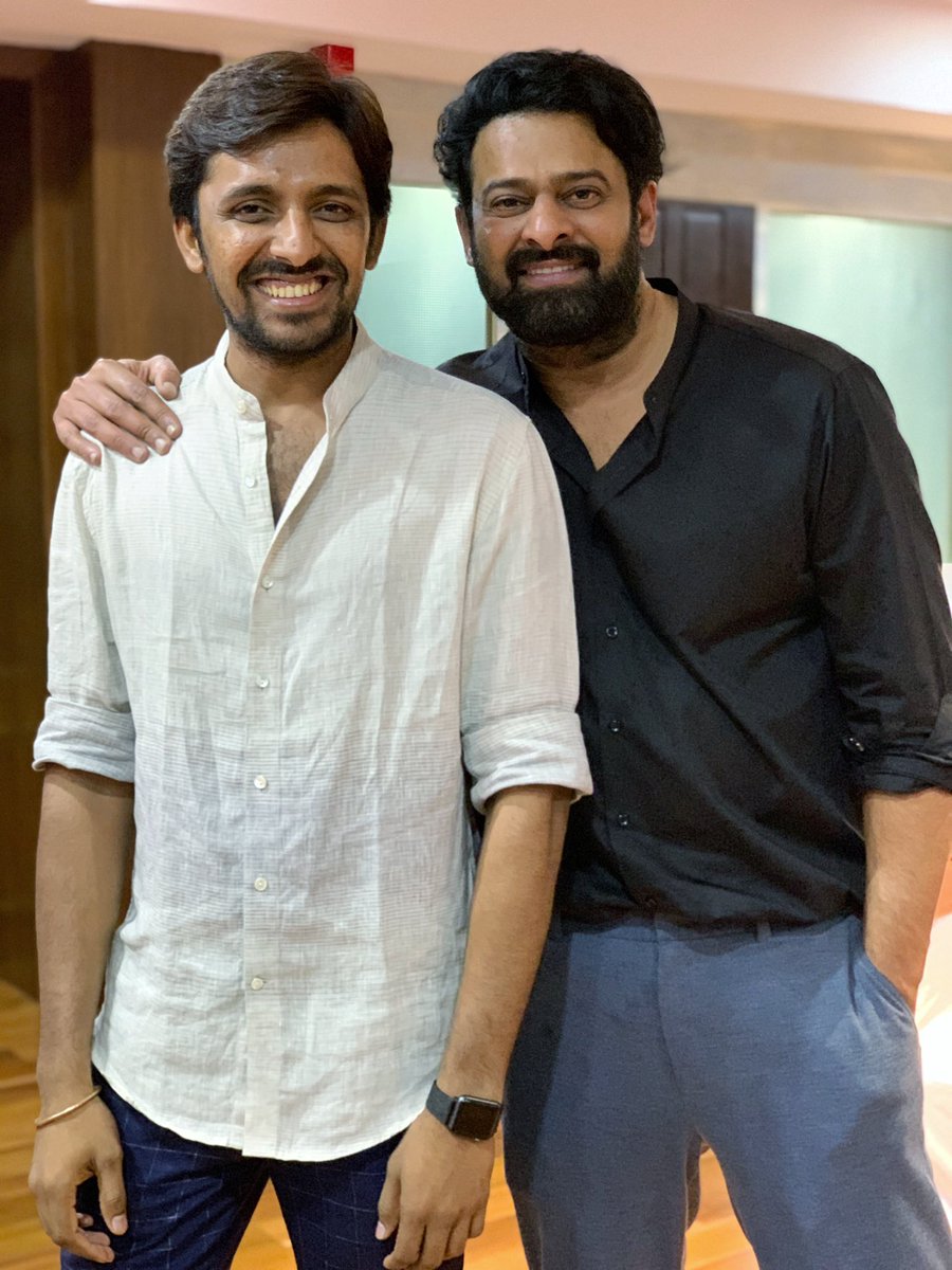 Preyadarshe's tweet image. Happy birthday #Prabhas Anna 🤗 
Can’t wait to see you on the set again! #RadheShyam 

#HappyBirthdayPrabhas