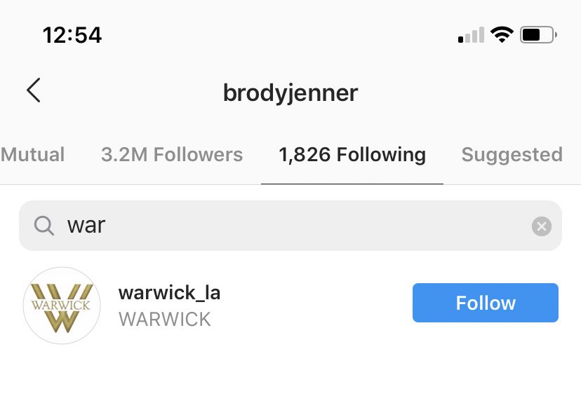 Brody has connections to Warwick and Nik Richie... surprise surprise