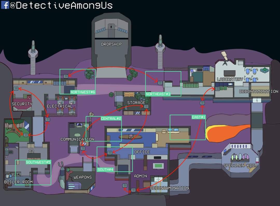 Done a few interactive maps today, feel free to use 😁

Each layer can be hidden in Detective Among Us

#amongusgame  #Among_us #AmongUsmemes #gaming #mobilegaming @AmongUsViral <a href="/amongusfunny/">Gumball Waterson</a>
