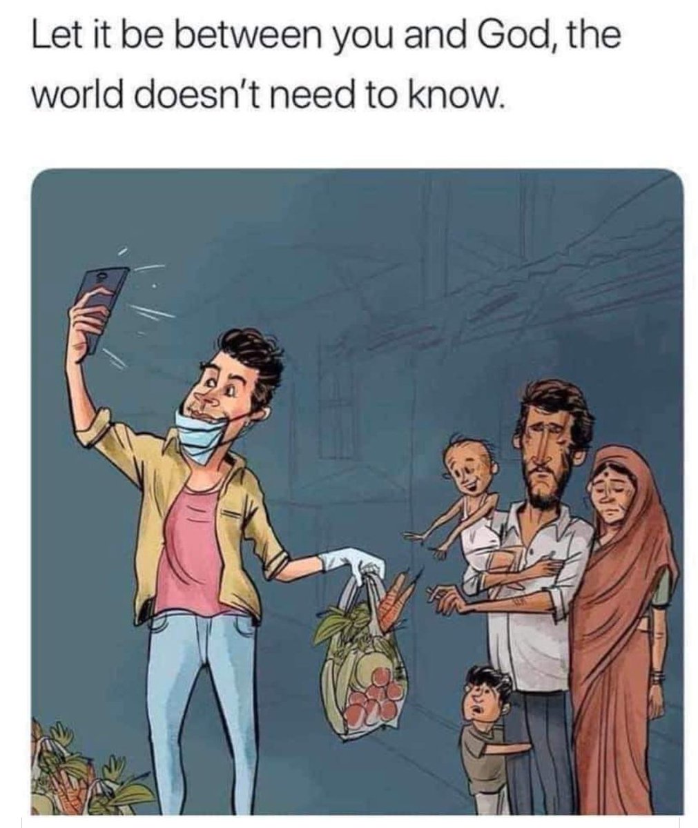 When doing charity or helping someone in need, keep your phones away. Let it be between you and God, the world doesn't need to know. Jumma Mubarak 💕💕 #inspiration #quotes #quoteoftheday #InspirationalQuotes https://t.co/O95TTdC0v9