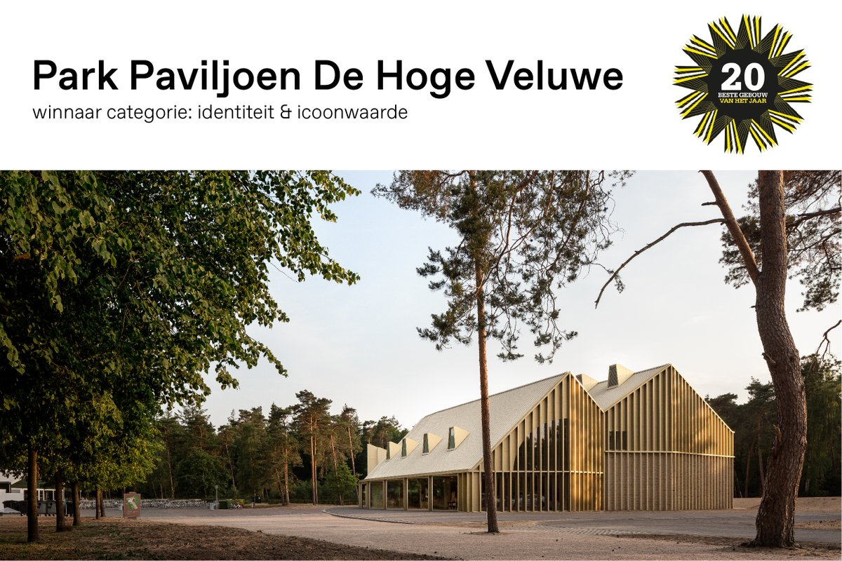 dezwartehond's tweet photo. YES! Park Paviljoen voor @HogeVeluwe wint @BNA_nl Beste Gebouw van het Jaar 2020 in de categorie Identiteit &amp; Icoonwaarde. 🥳

"mooi, tijdloos en duurzaam"

@MONADNOCK_ARCH #architectuur #dehogeveluwe #rotsbouw #vosinterieur #AnteaGroup #hnsland #beersnielsen #bna #winnaar #icoon https://t.co/Og475gNA4F