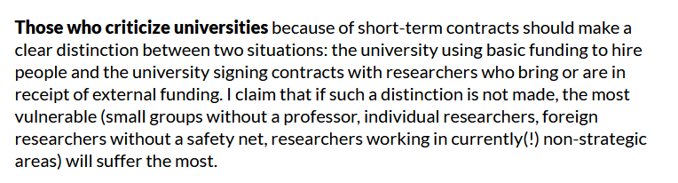 Liikennepsykol1's tweet photo. My text “Short-term contracts are often an essential lifeline for the most vulnerable university researchers” has been published in a new @acatiimi issue.
https://t.co/NHlc4p12ge
#mikseivakituinen #whynotpermanent #tiede #tutkimus #siksitiede https://t.co/q6T1COHdR6