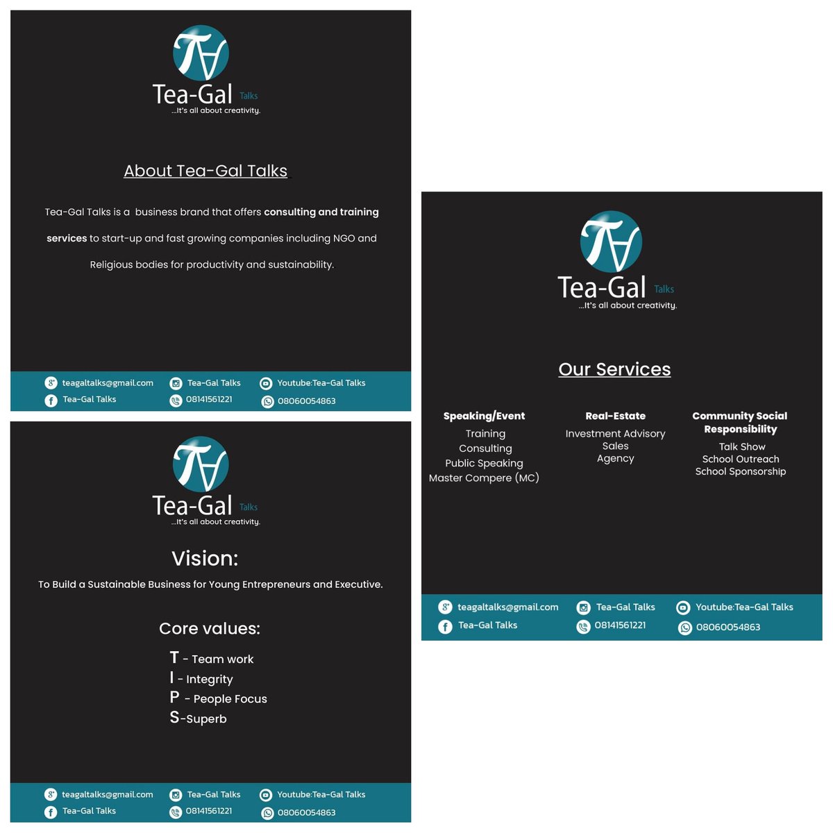 TealadyAsa's tweet photo. We are just a call away...
#NIGERIAPREVAILS #teagaltalks #consulting #leadership #humancapital #sustainability #Nationbuilding #impact #success https://t.co/uM7ZGpdMAZ