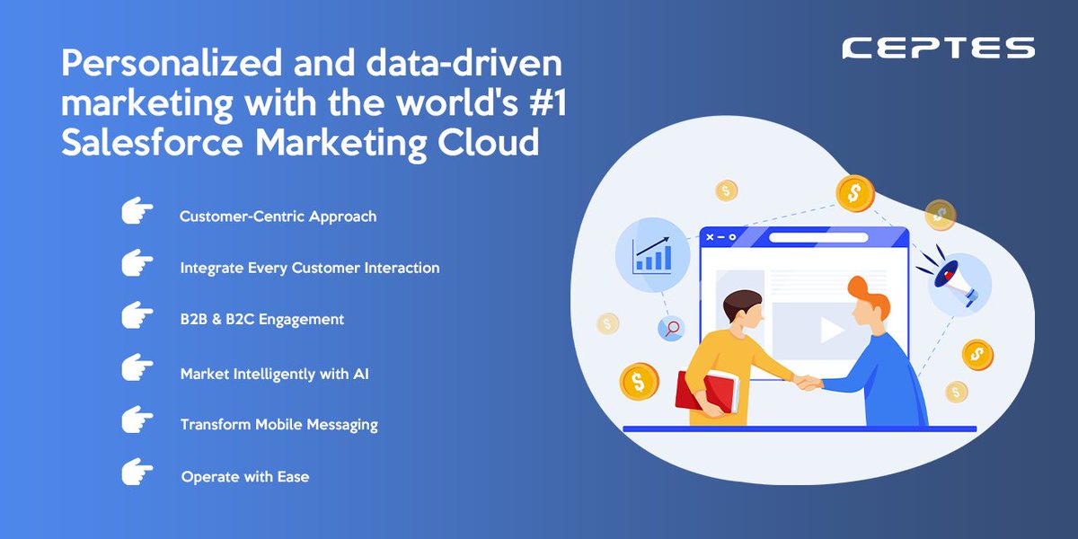 ceptessoftware's tweet photo. A comprehensive tool with embed features to manages multi channels with end-to-end analysis.
Click to book demo: https://t.co/woFbbaPZcr
#SalesforceMarketingCloud #ManketingAutomation #MultiChannelManagement #Ceptes https://t.co/gBeggQgBpH