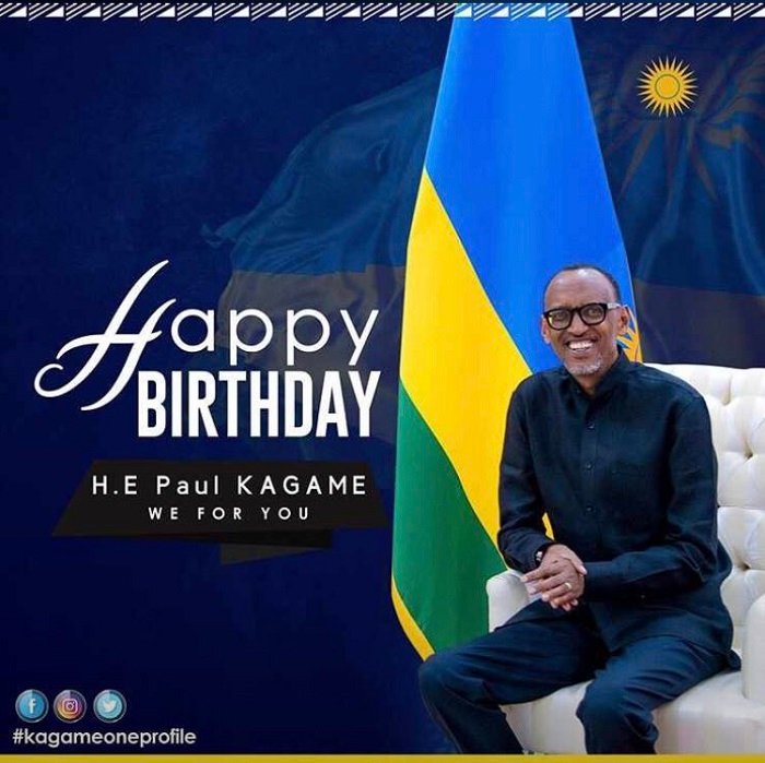 Happy birthday to H.E Paul Kagame our only live hero! 