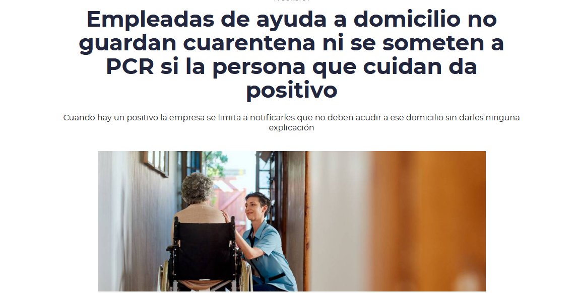 As traballadoras do SAF sosteñen da vida, elas son as que día a día coidan das persoas dependentes e tamén das súas familias. É intolerable que pase isto 👇