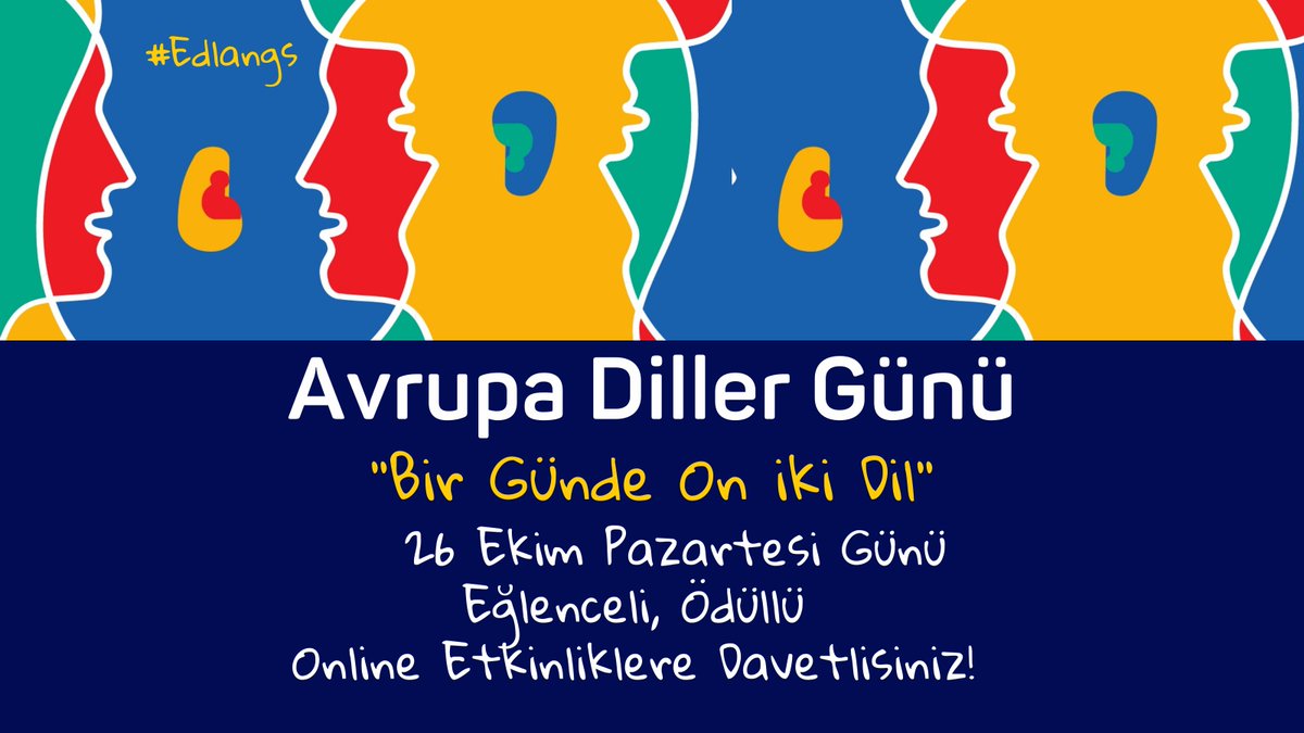 PLinIstanbul's tweet photo. Her yıl Avrupa’nın kültürel çeşitliliğini ve iletişimin önemini kutlamak için bir araya geldiğimiz Avrupa Diller Günü’nü bu yıl 26 Ekim’de kutluyoruz! 💬🤩1/3 https://t.co/4GWtYpIpqf