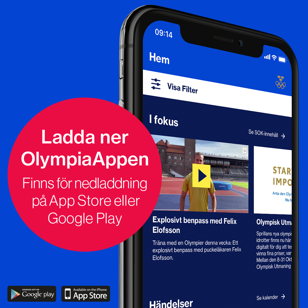 SOK lanserar OlympiaAppen! Där hittar du allt av olympiskt intresse. Anta olympiska utmaningar, läs intervjuer, få träningstips och lär känna människorna bakom medaljerna. Det går det också att beställa kläder ur den olympiska kollektionen: https://t.co/MimscYCVfF
#sweolympic https://t.co/zObNDkP9Ks