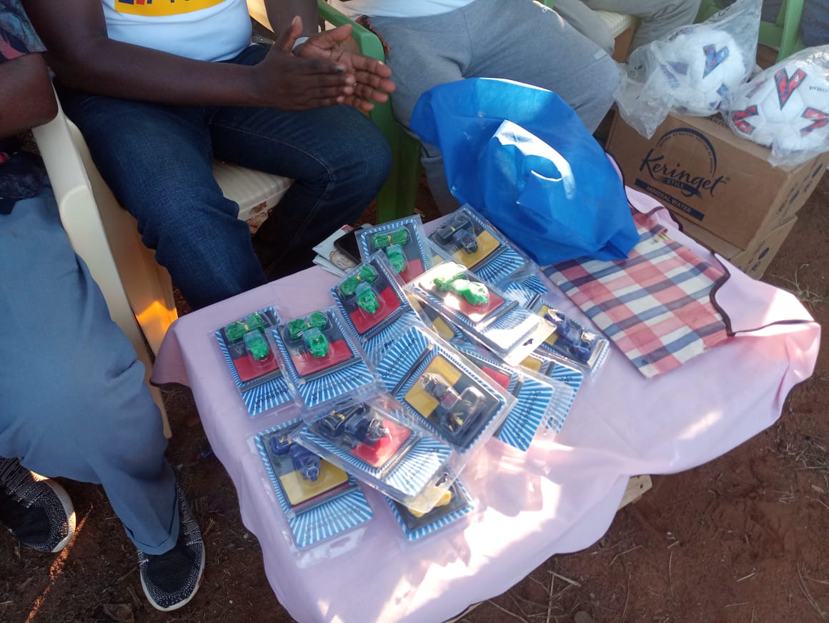 FKF Kwale after completion of referees training in Mkongani in collaboration with Kwale County CECM for Sports R M Bungale