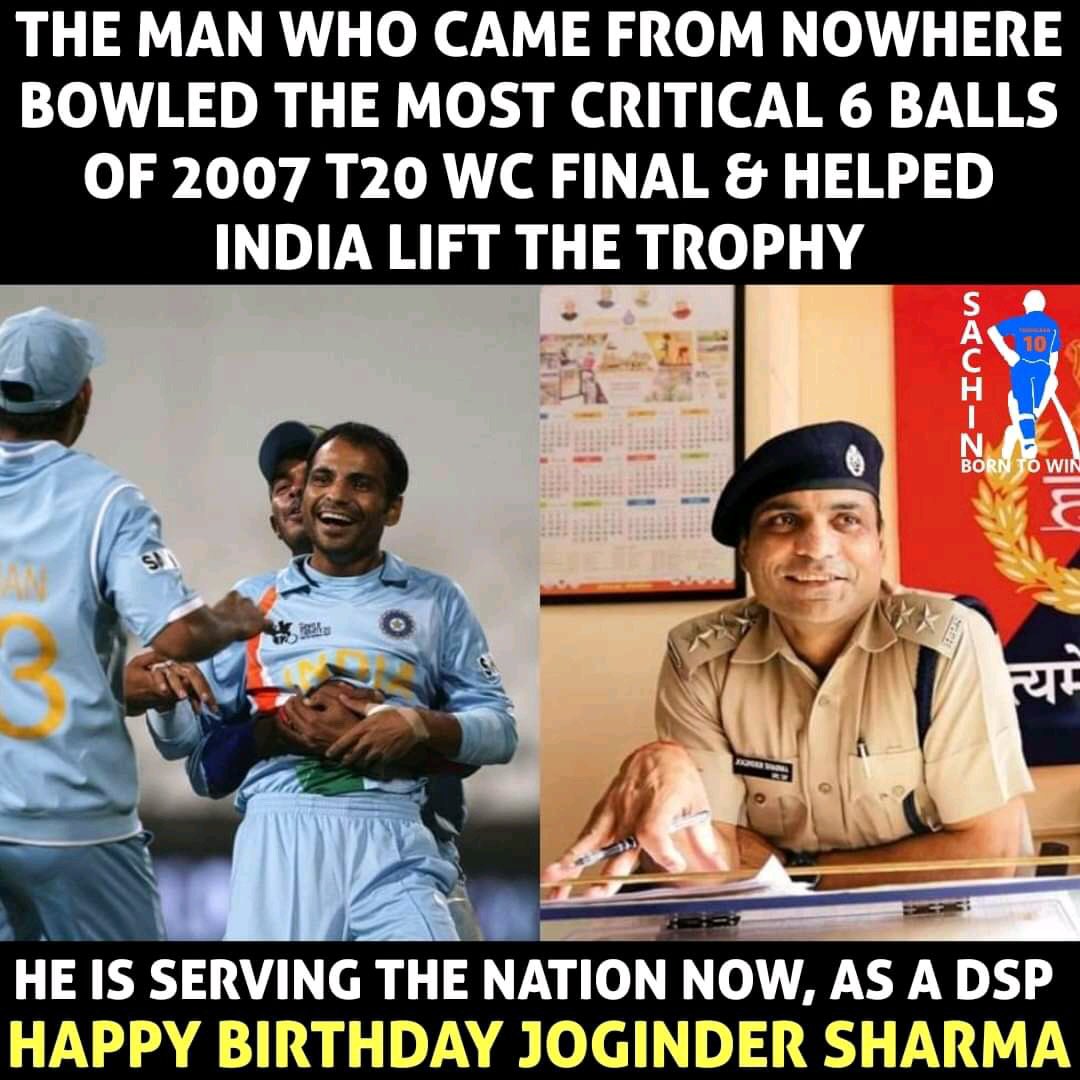 Happy-birthday Joginder Sharma     