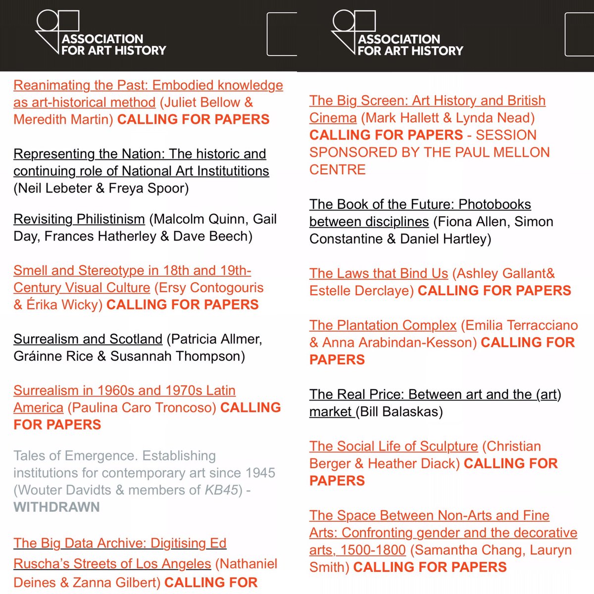 Association for Art History tweet media