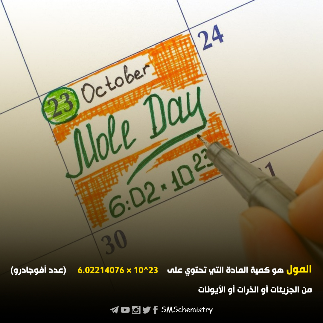 smschemistry's tweet photo. كل عام والمول بخير : ] 
#MoleDay2020 #MoleDay #يوم_المول https://t.co/9oPgWMKNA7