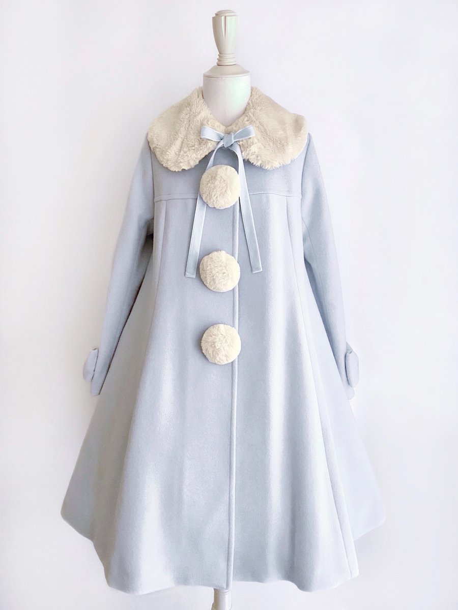 ルルゲッタ　コート ルルゲッタ 初販ファーポンポンコート LeurGetter◇ファーポンポン付