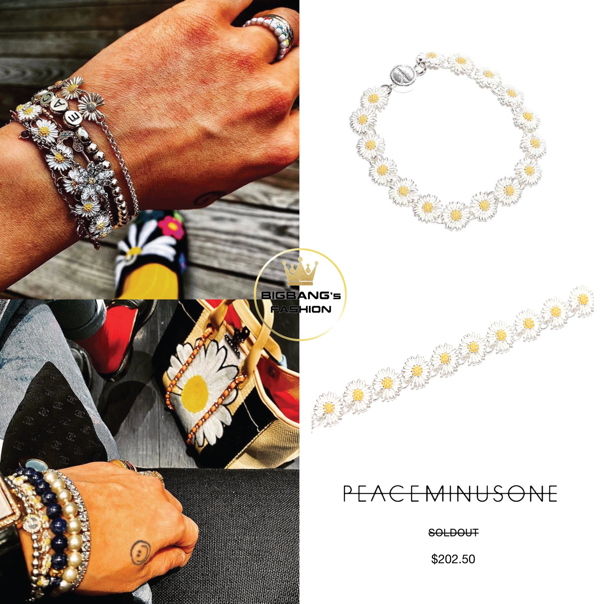 Peaceminusone bracelet #3 18k Mサイズ - アクセサリー Peaceminusone bracelet #3 18k Mサイズ - アクセサリー