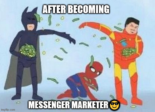 vijayakumarc123's tweet photo. ๐คMoney Money Money๐ค
#fun #meme #funny #bottlchat #messengermarketing #messengerbots #chatbot #chatbots #business #digitalmarketing https://t.co/EeDqxQD6nH