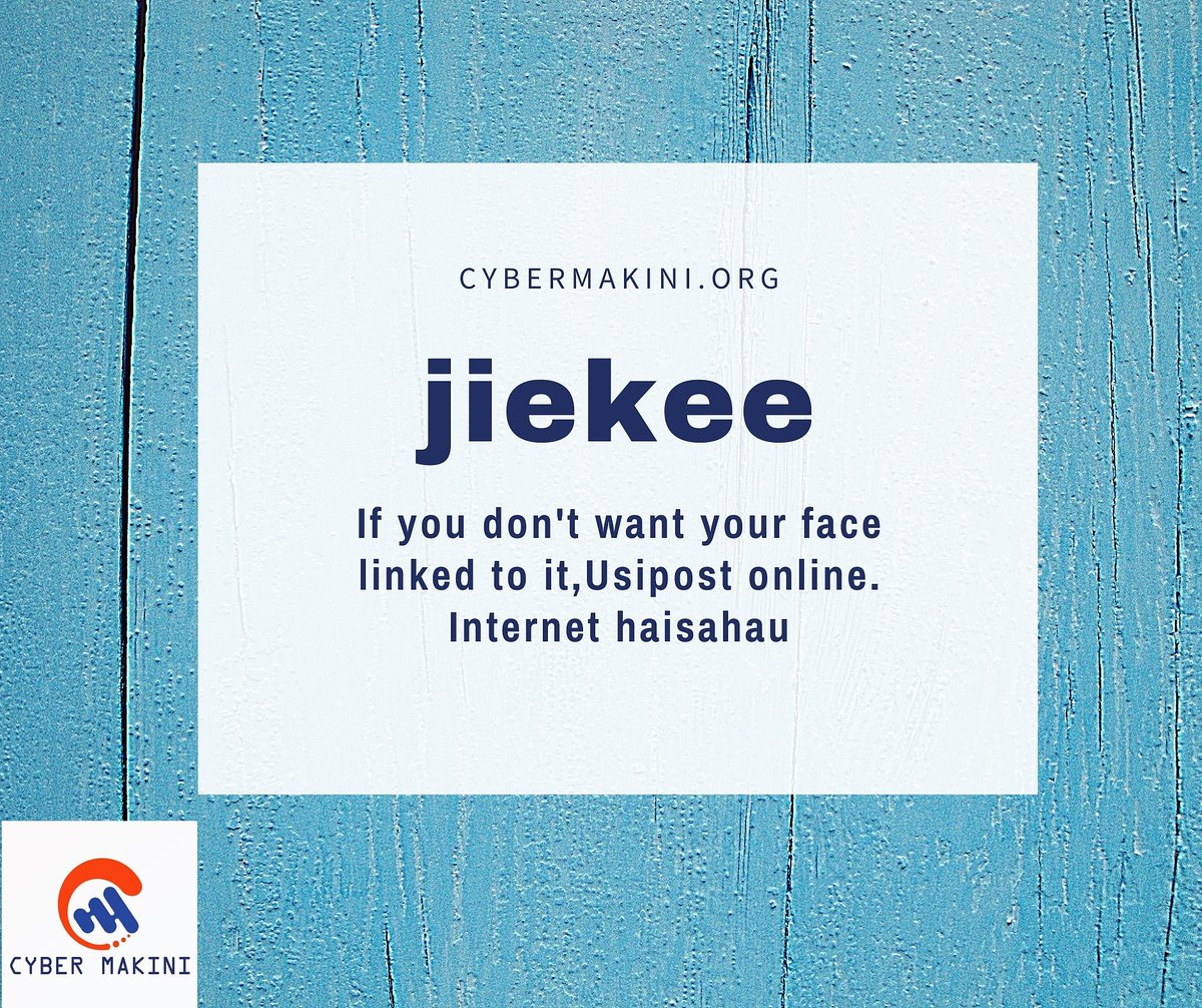 CyberMakini's tweet photo. If you cannot walk with your head high after something you posted finds its way back to you, Please, don't post. It has costed folks things they never getting back. Take control. #BeCyberSmart #cybersecurityawareness #onlinesafety #internetsafety #cybermakini #postresponsibly https://t.co/yVlFDVAYYu