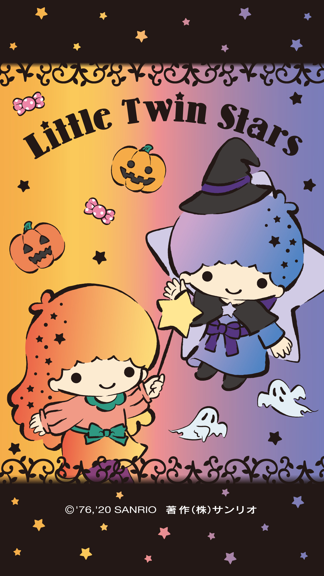 Kikilala Sanrio ハロウィーンのアンケートに投稿してくれて ありがとう Cuteなハロウィーン気分のお友だちが多かったみたい みんなにとって 心温まるハロウィーンになるといいな お礼にわたしたちの壁紙をプレゼントするわね サンリオ