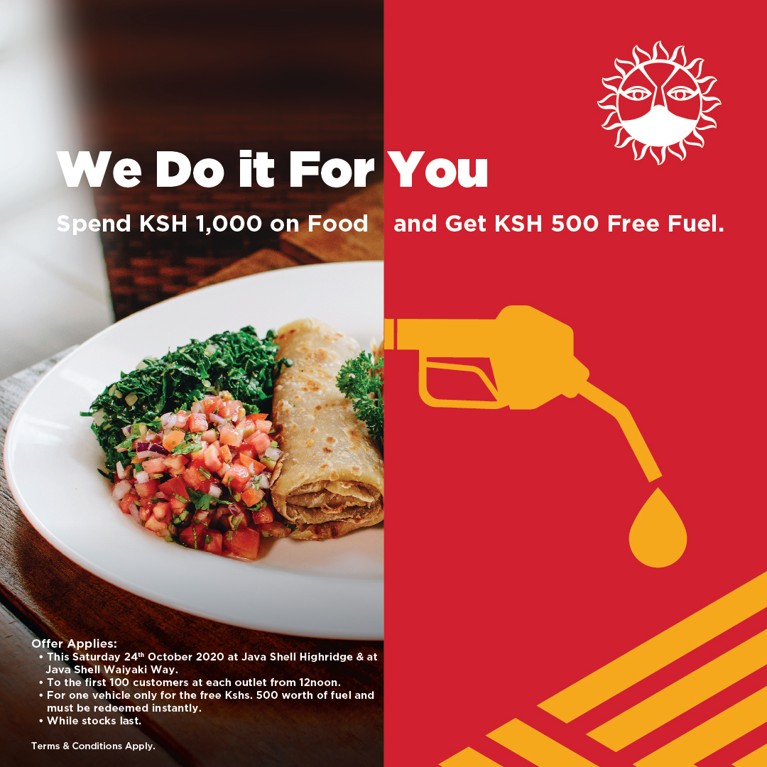 javahouseafrica's tweet image. Spend Ksh 1,000 at Java Shell Highridge and at Java Shell Waiyaki Way Saturday 24th October to get Ksh 500 FREE fuel at the respective Shell stations. Deal applies to the first 100 guests starting 12 noon. #JavaLove #TupataneShell